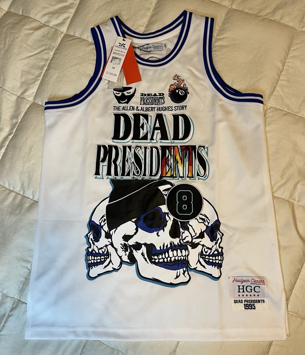 NWT Headgear Classics Dead Presidents Basketball Jersey Mens Med. Hip Hop Street